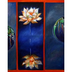 Zainab Taj, Gardish-e-Ayam 2, 28 x 20 Inch, Oil on Canvas, AC-ZBT-004